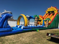 SUNSHINE 22 FEET DOBLE SLIDE SLIP N SLIDE 56 FEET LONG